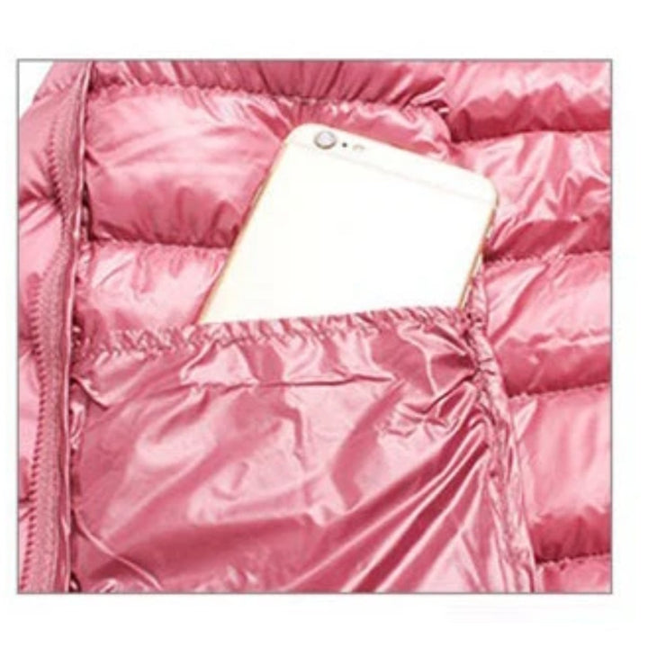 Women's Ultralight Hooded Foldable Ladies Puffer Jacket
