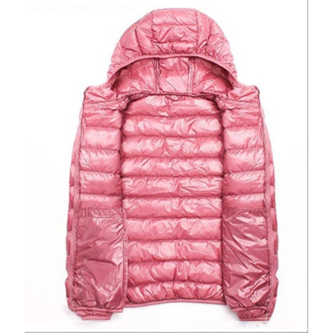 Women's Ultralight Hooded Foldable Ladies Puffer Jacket