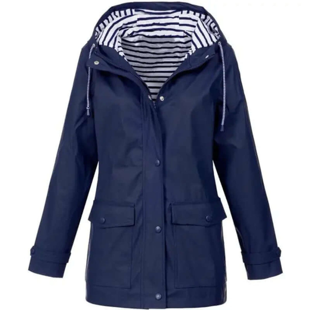 Women's Waterproof Hooded Windproof Outdoor Rain Coat