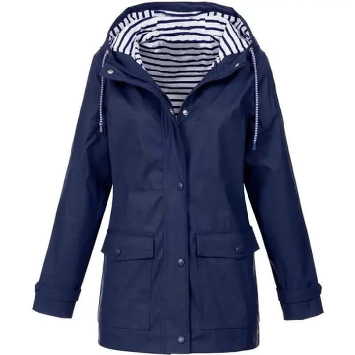 Women's Waterproof Hooded Windproof Outdoor Rain Coat