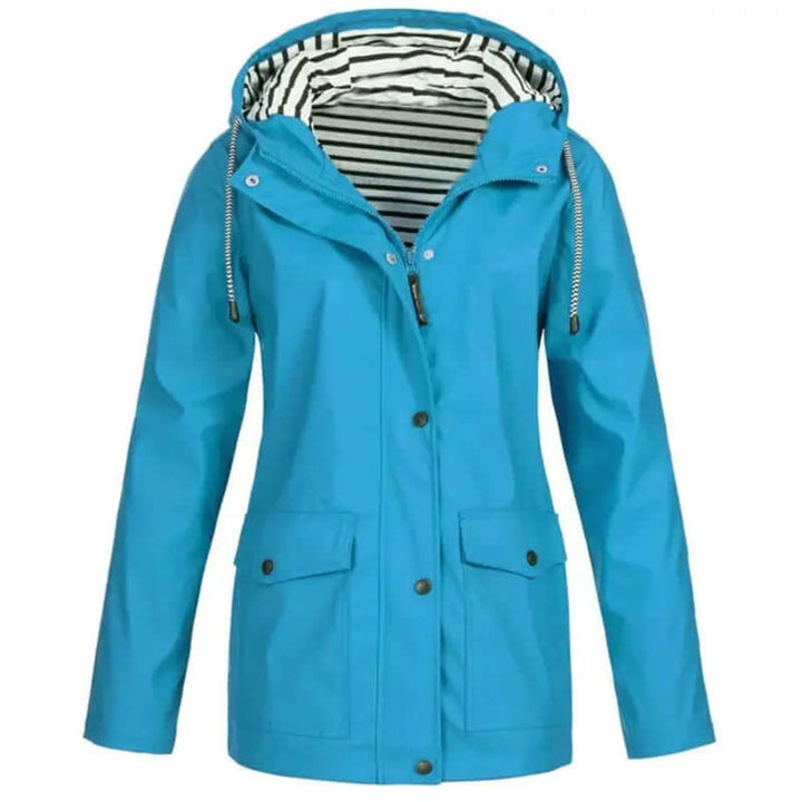 Women's Waterproof Hooded Windproof Outdoor Rain Coat