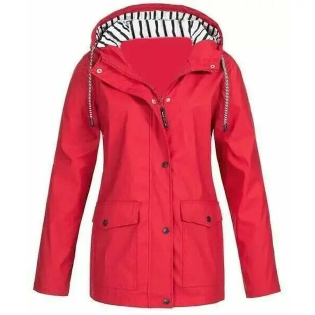 Women's Waterproof Hooded Windproof Outdoor Rain Coat