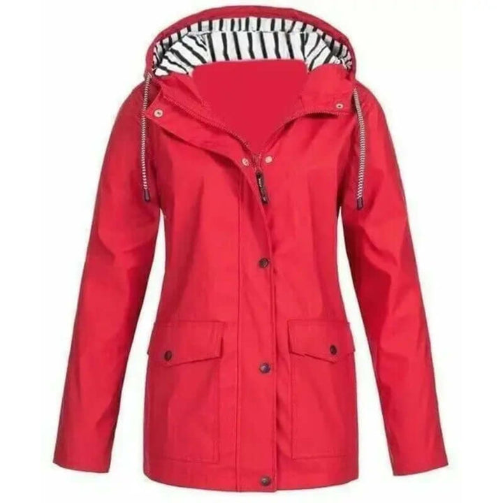 Women's Waterproof Hooded Windproof Outdoor Rain Coat