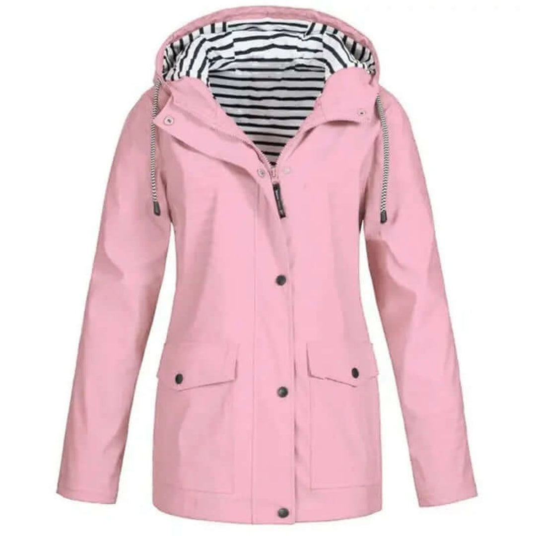Women's Waterproof Hooded Windproof Outdoor Rain Coat
