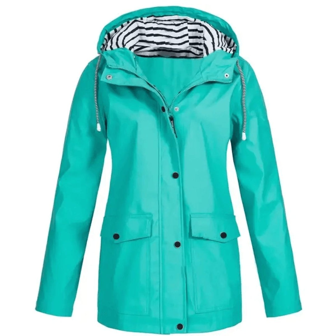 Women's Waterproof Hooded Windproof Outdoor Rain Coat