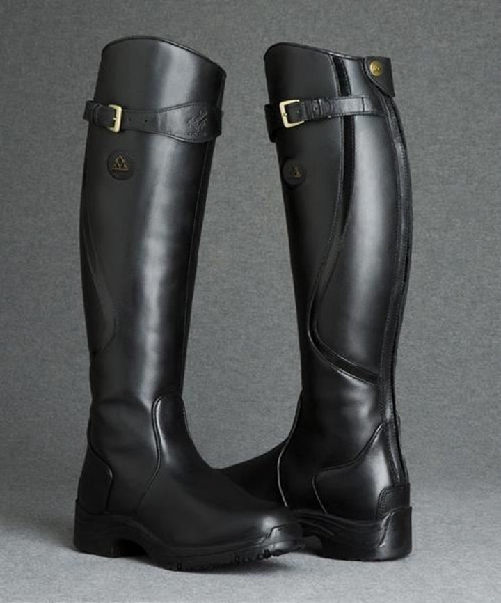 Women's Waterproof Knee-High Leather Boots Anti-Slip Cushioned